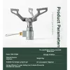 Titanium Mini Camping Gas Burners 25g One-Piece Pocket Stove Outdooor Hiking Folding Cooking Furnace Portable