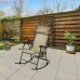 Zero Gravity Rocker Folding Lounge Chair w/ Cupholder & Pillow Ergonomic Lawn Patio Rest , Custom