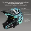 Full Face Mountain Bike Helmet Adult Racing Downhill MTB Helmet Equipped with EPP Chin Support for Adults Mountain Bike Cyclist