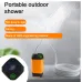 Outdoor Camping Shower Portable Electric Shower Pump IPX7 Waterproof for Camping Hiking Backpacking Travel Beach Pet Watering